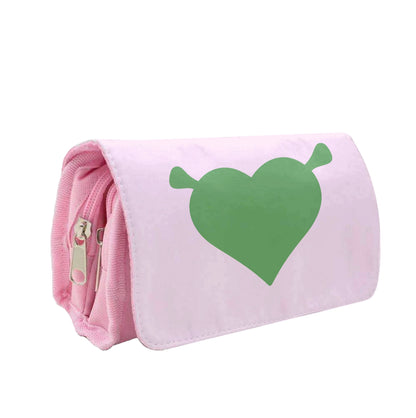 Green Ogre Heart Pencil Case