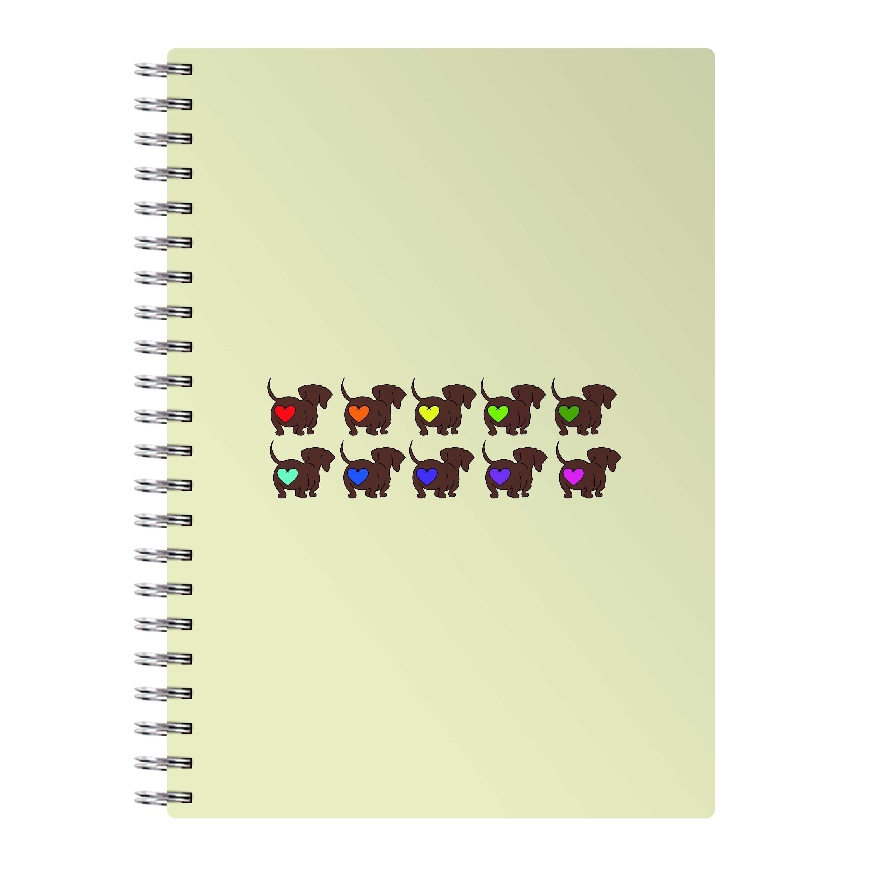 Love hearts - Dachshunds Notebook