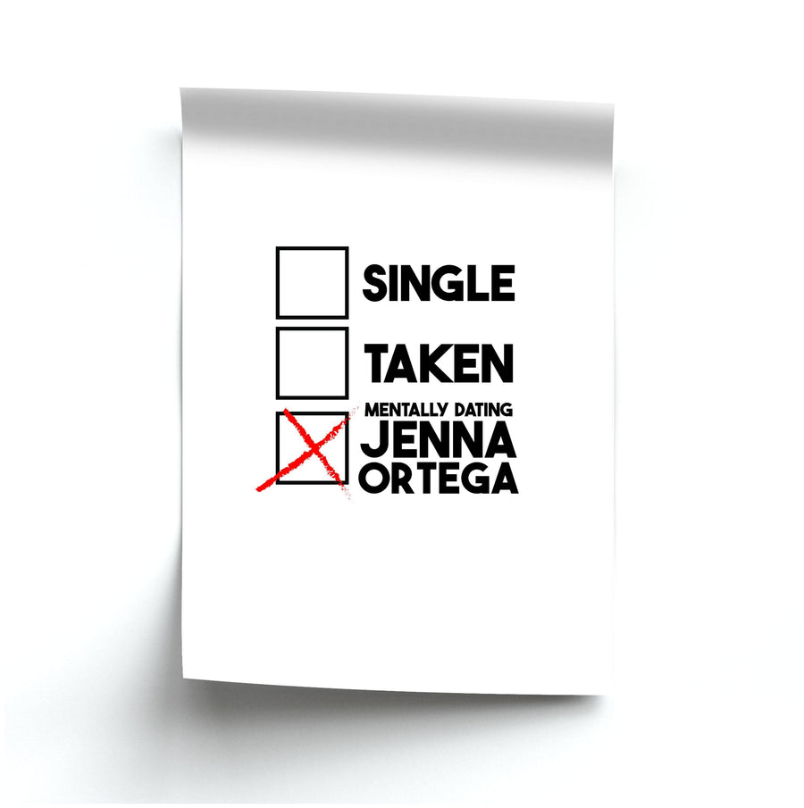 Mentally Dating Jenna Ortega Poster