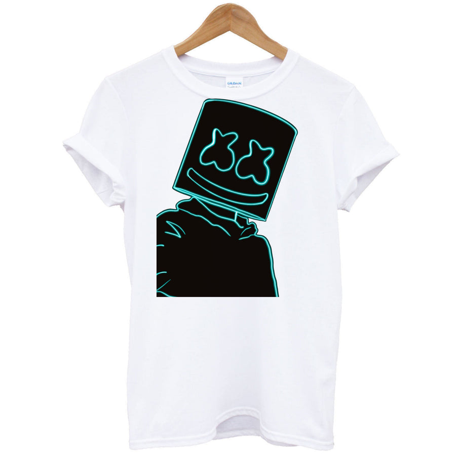 Black Marshmello Neon T-Shirt