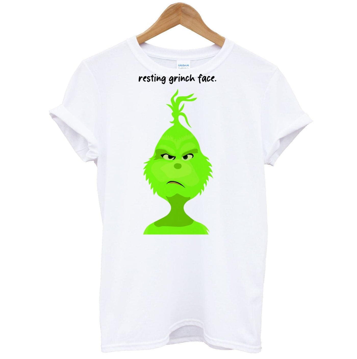 Resting Grinch Face - Christmas T-Shirt