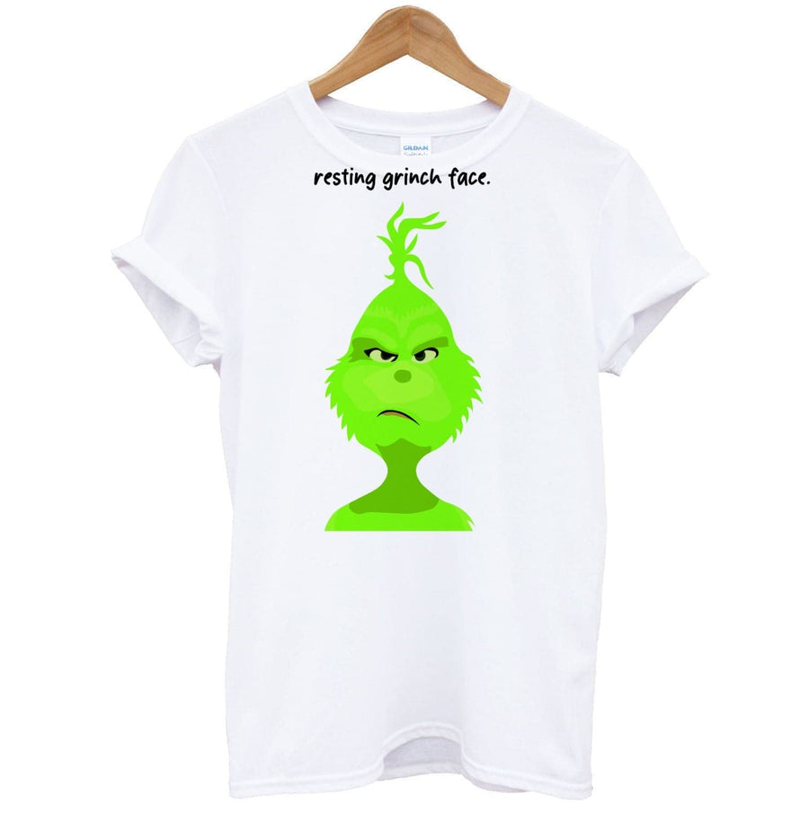 Resting Grinch Face - Christmas T-Shirt