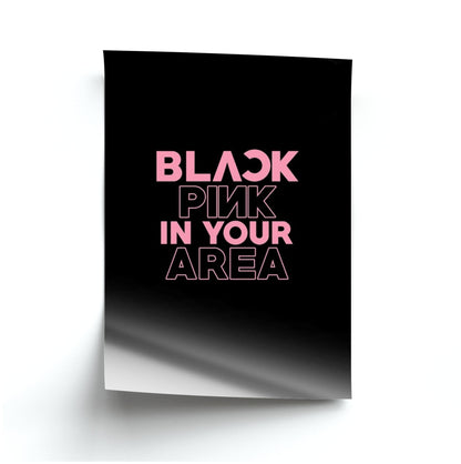 Girl K-Pop Band In Your Area - Black Poster