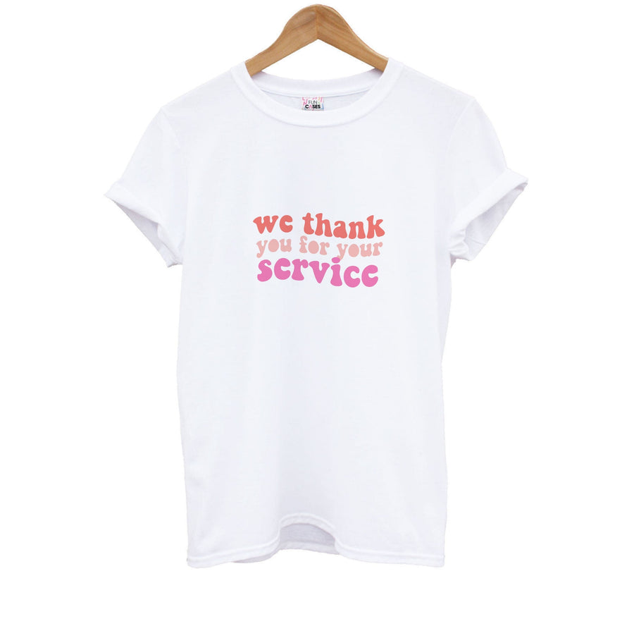 We Thank You For Your Service - Heartstopper Kids T-Shirt