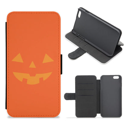 Pumpkin Face - Halloween Flip / Wallet Phone Case