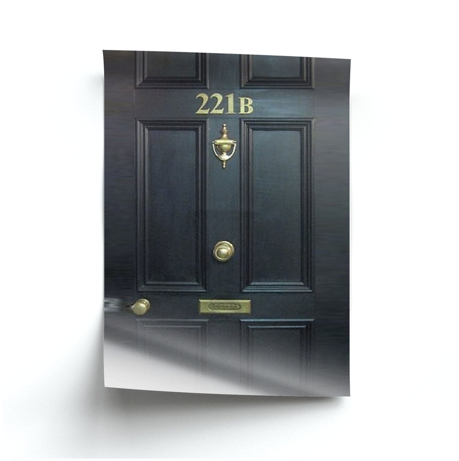 221B Baker Street Door - Sherlock Poster