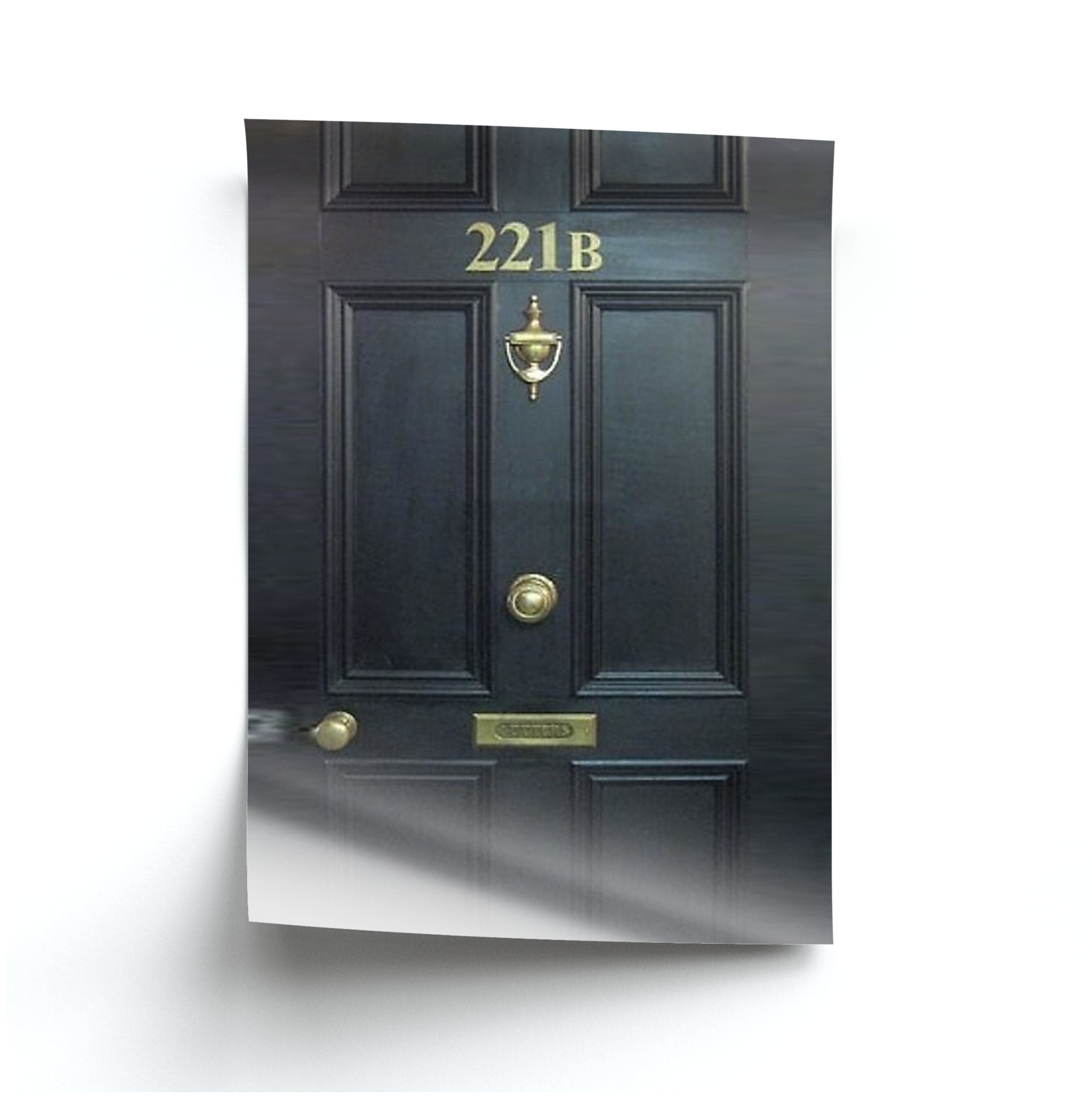 221B Baker Street Door Poster