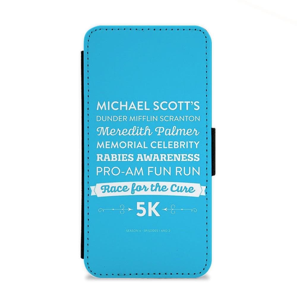 The Office - Rabies Awareness Fun Run Flip Wallet Phone Case - Fun Cases