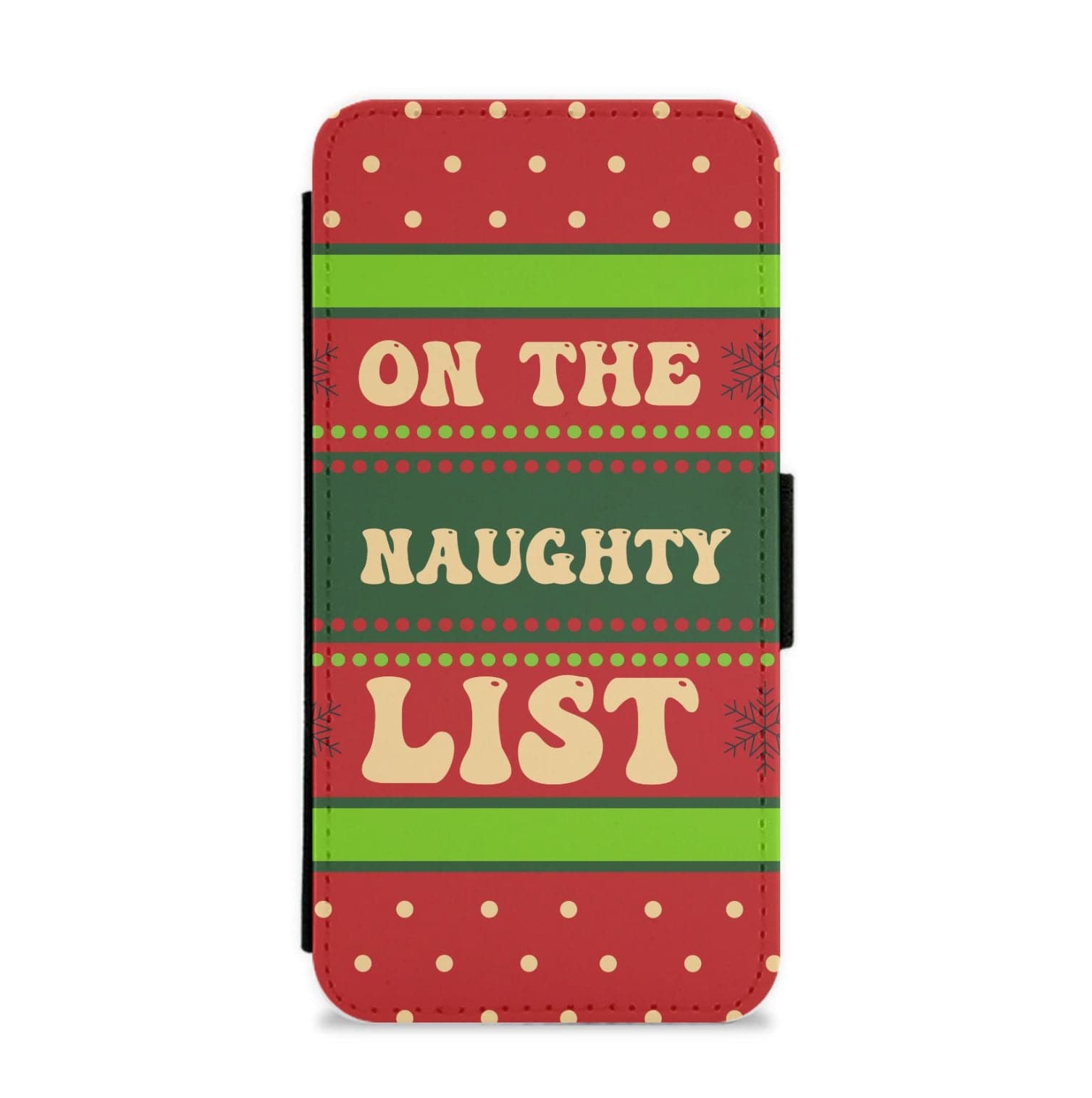 On The Naughty List - Naughty Or Nice  Flip / Wallet Phone Case