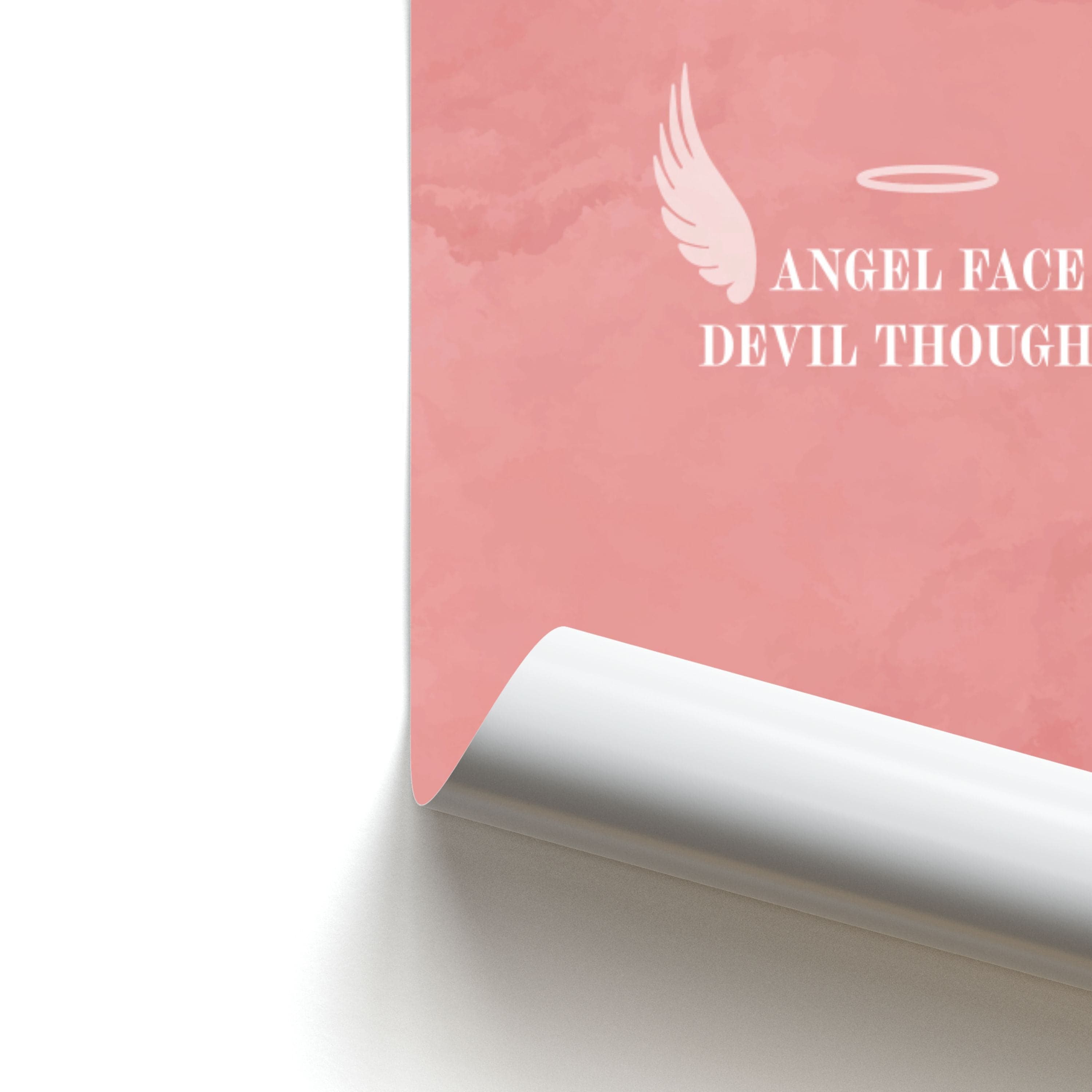 Angel Face Devil Thoughts Poster