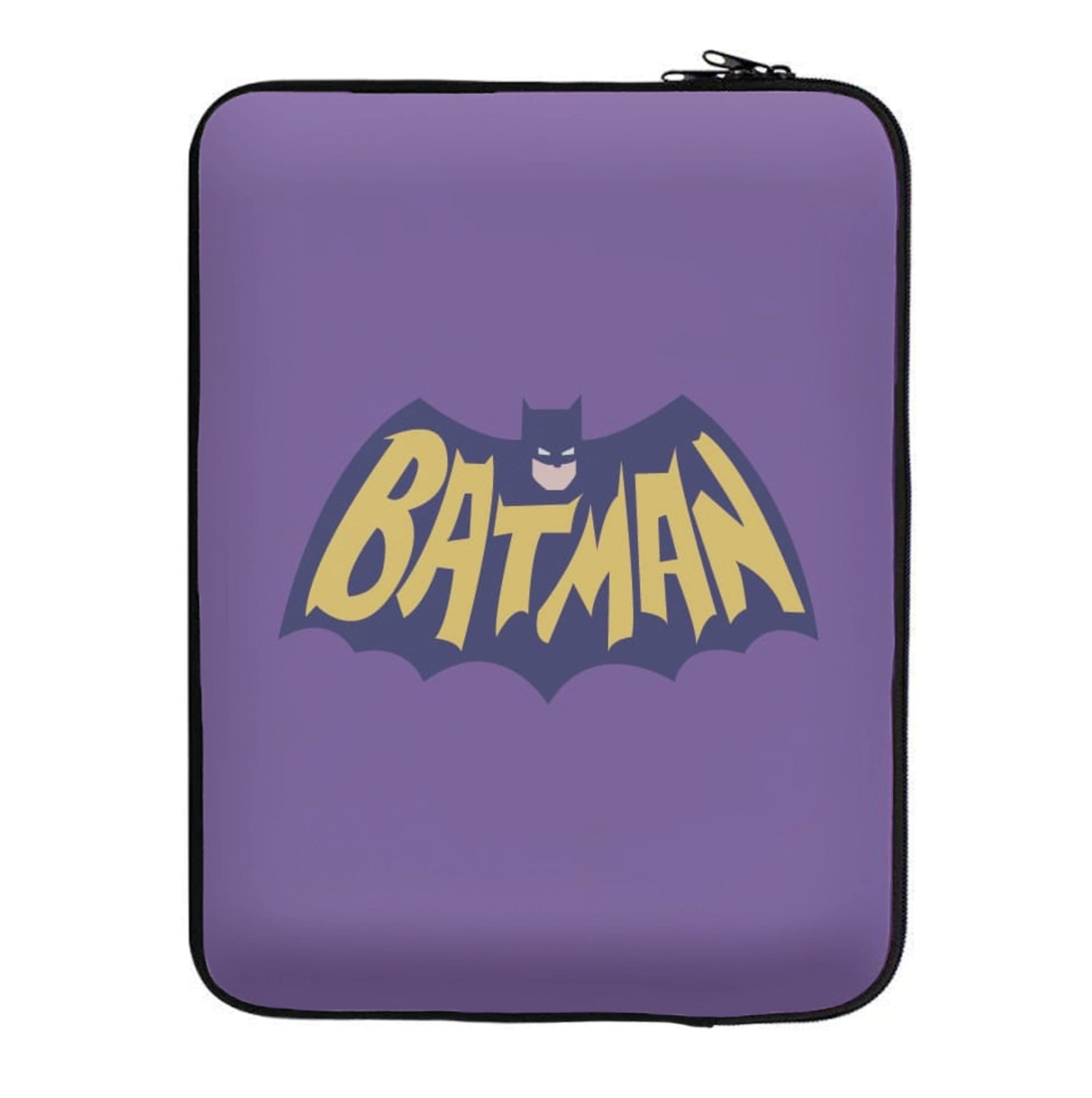 Bat Superhero Purple Logo Laptop Sleeve