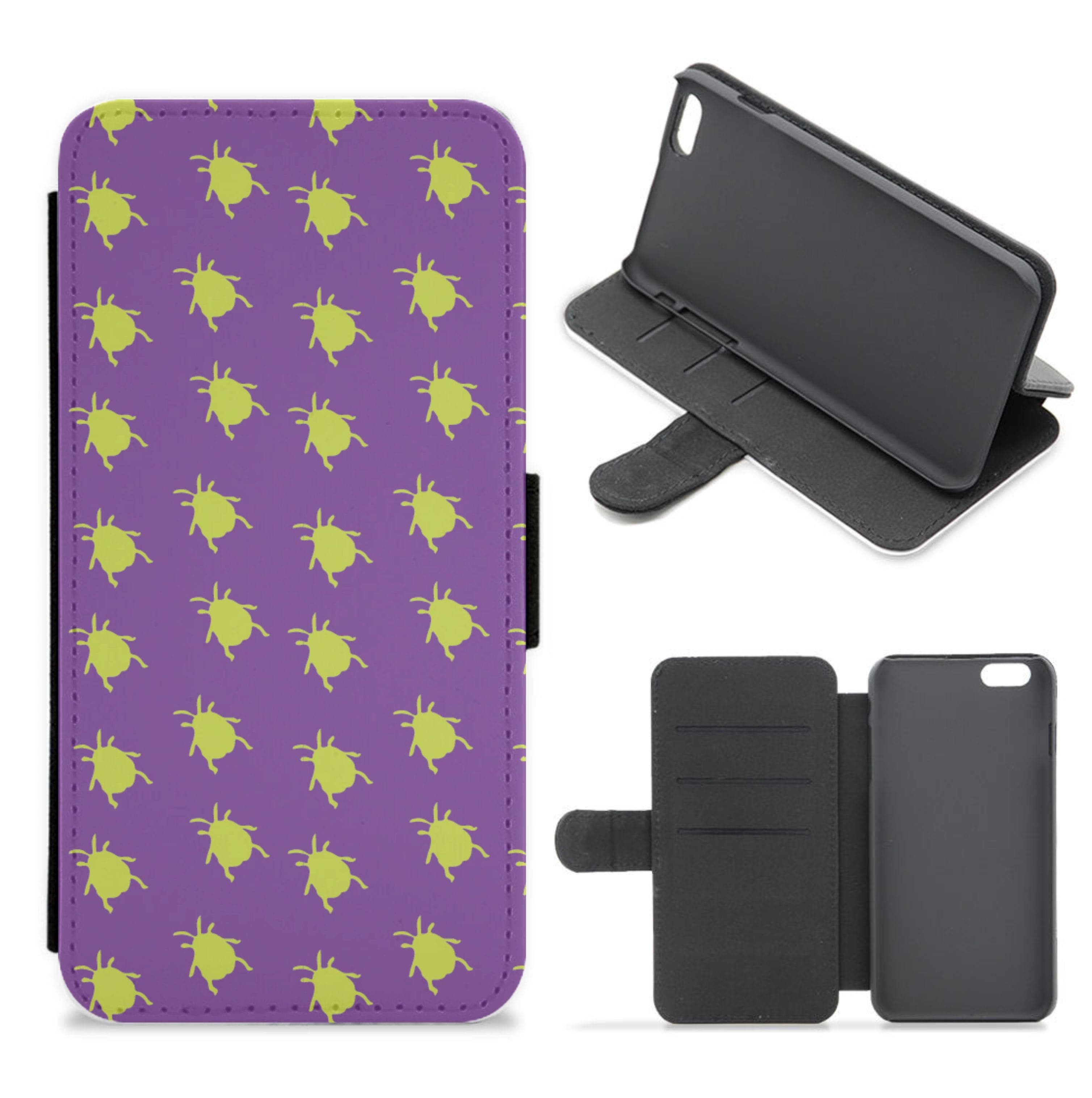 Bug Pattern - Beetle Halloween Flip / Wallet Phone Case