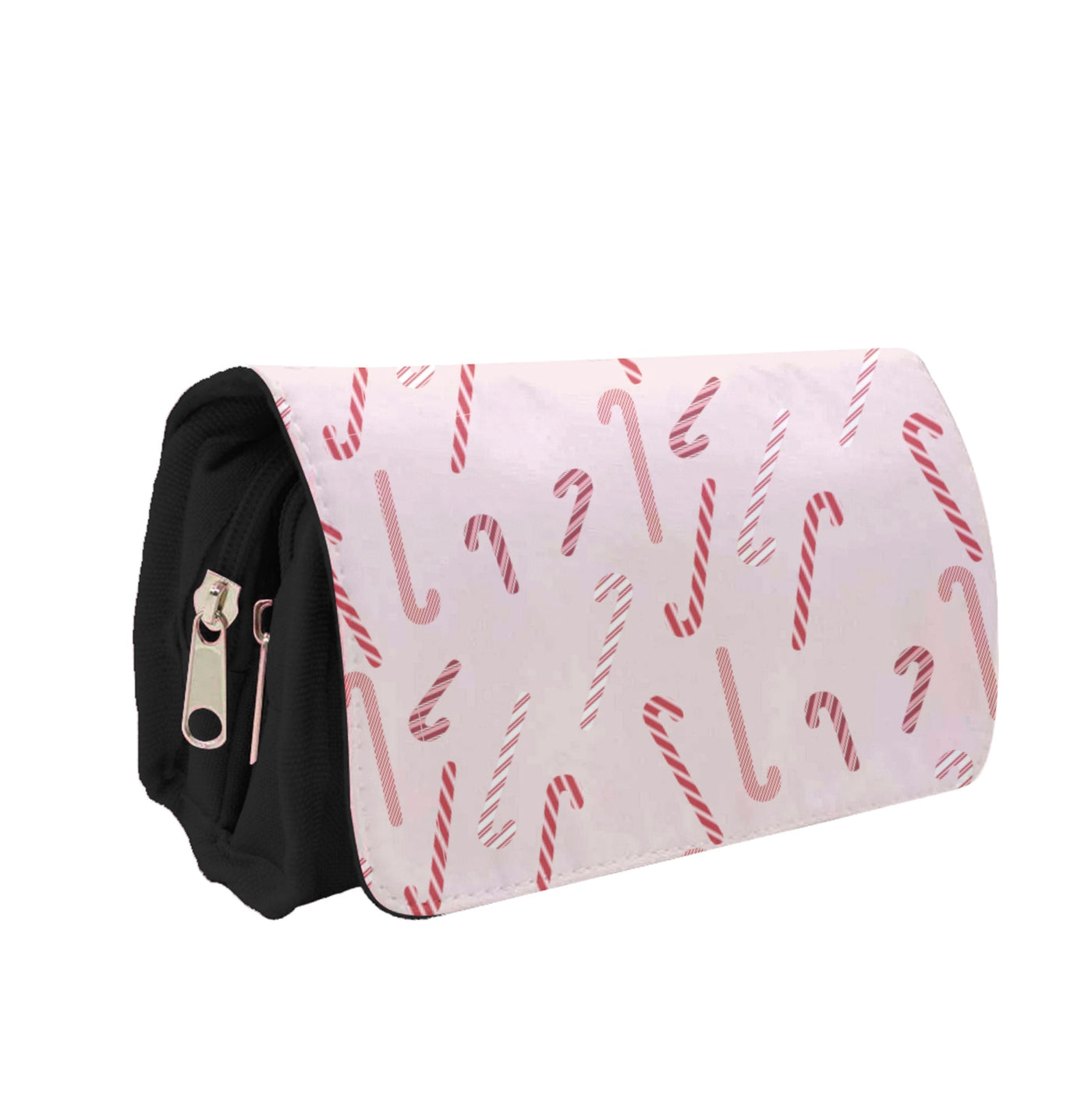 Pink Candycane Christmas Pattern Pencil Case
