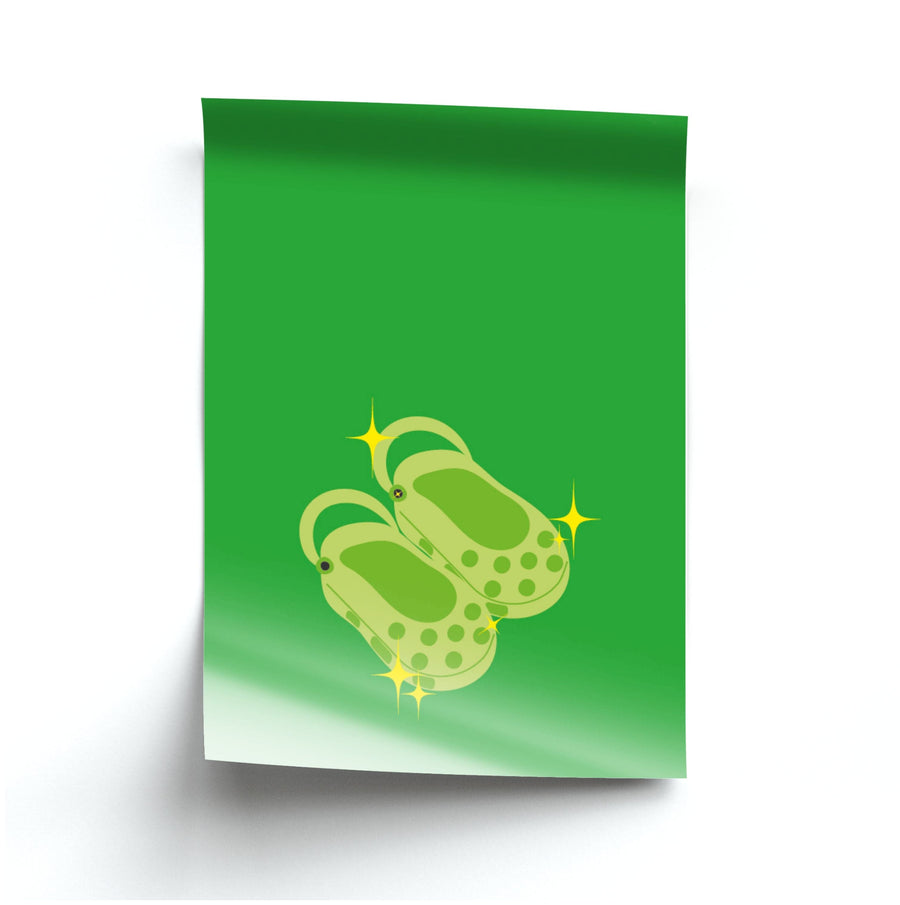 Green Crocs Poster