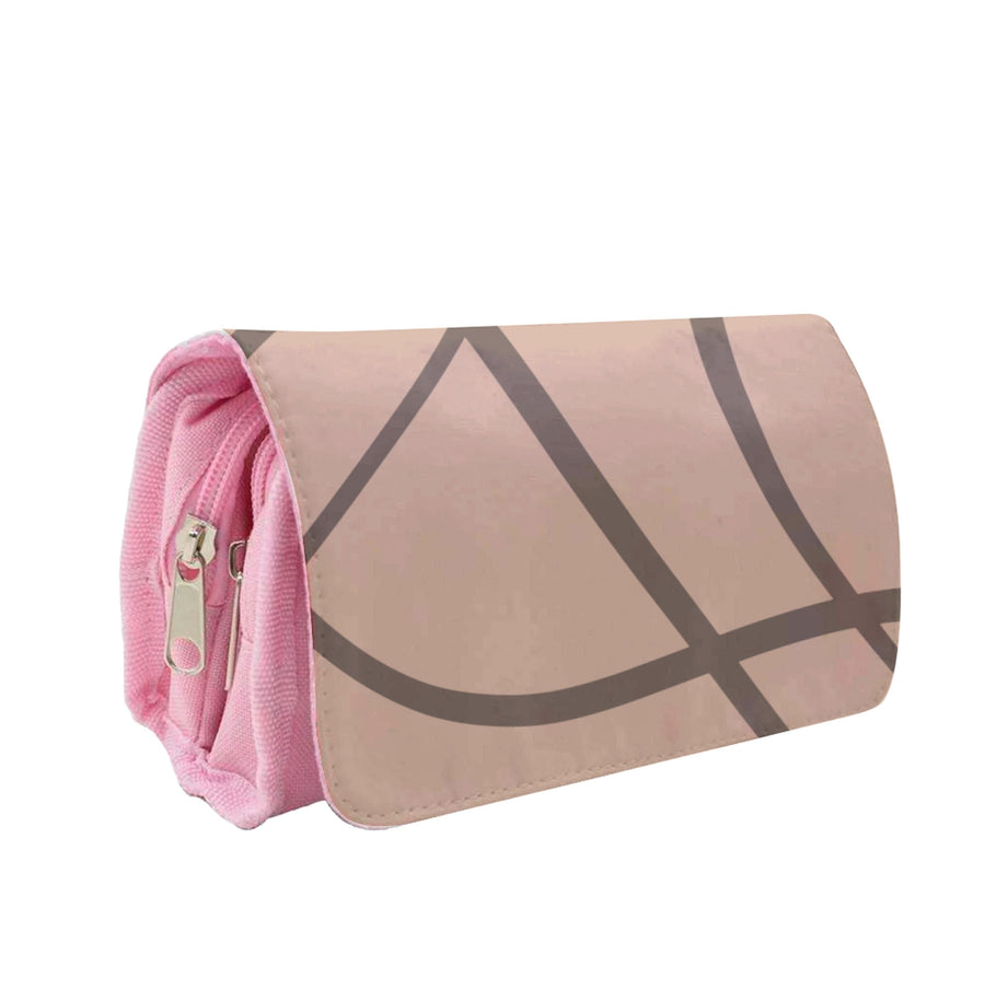 Lined Abstract Nude Pencil Case