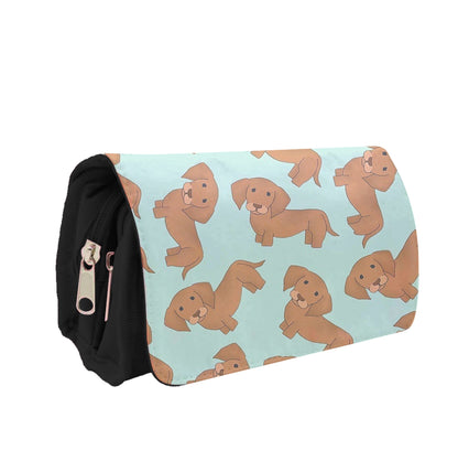 Sausage Dog Pattern Pencil Case