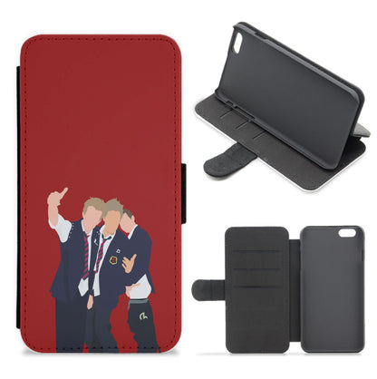 School Clothes - Bust Band Flip / Wallet Phone Case