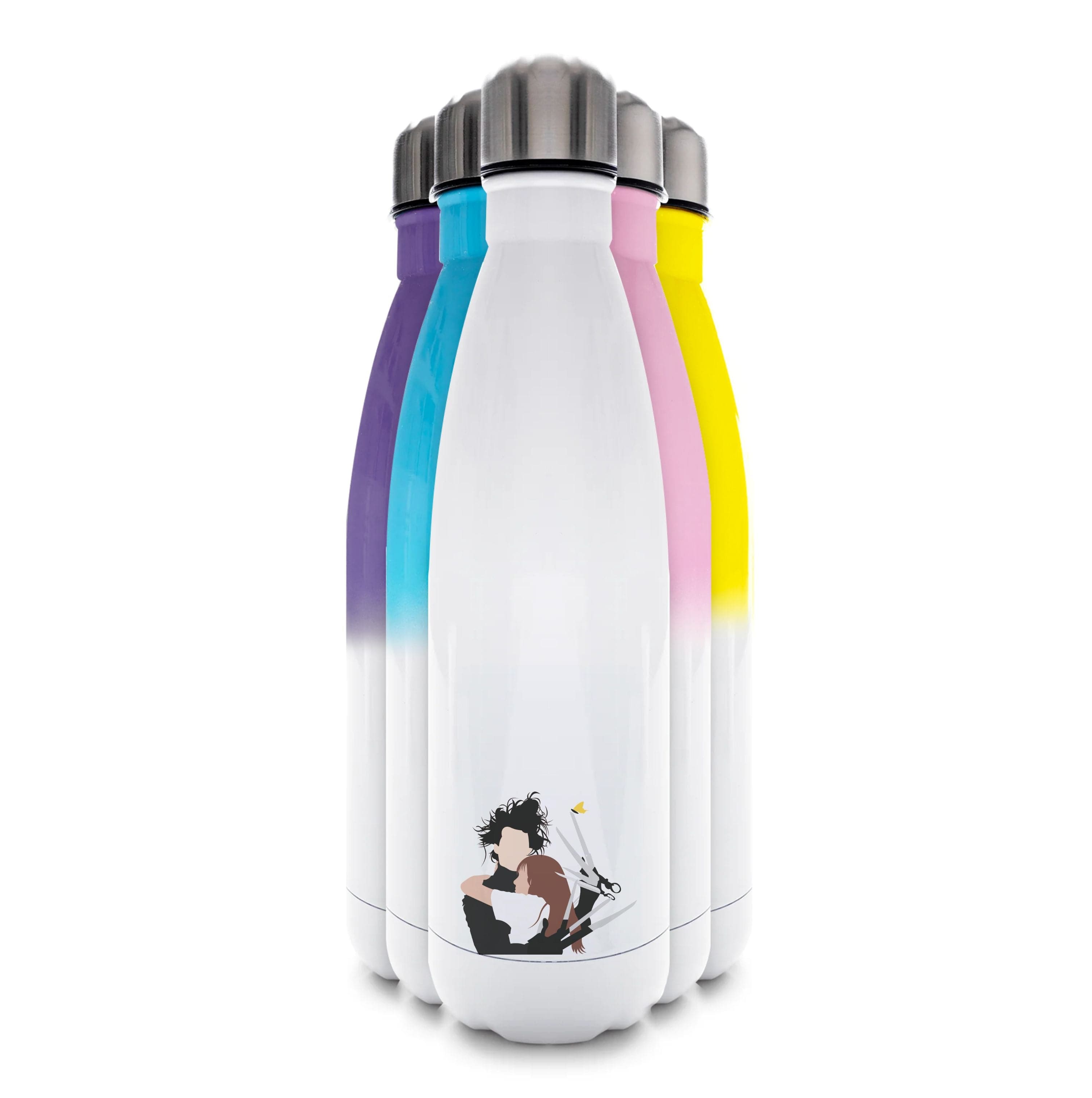 Edward And Kim -Scissorhands Water Bottle