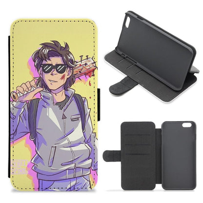 Steve Harrington Comic Cartoon Flip Wallet Phone Case - Fun Cases