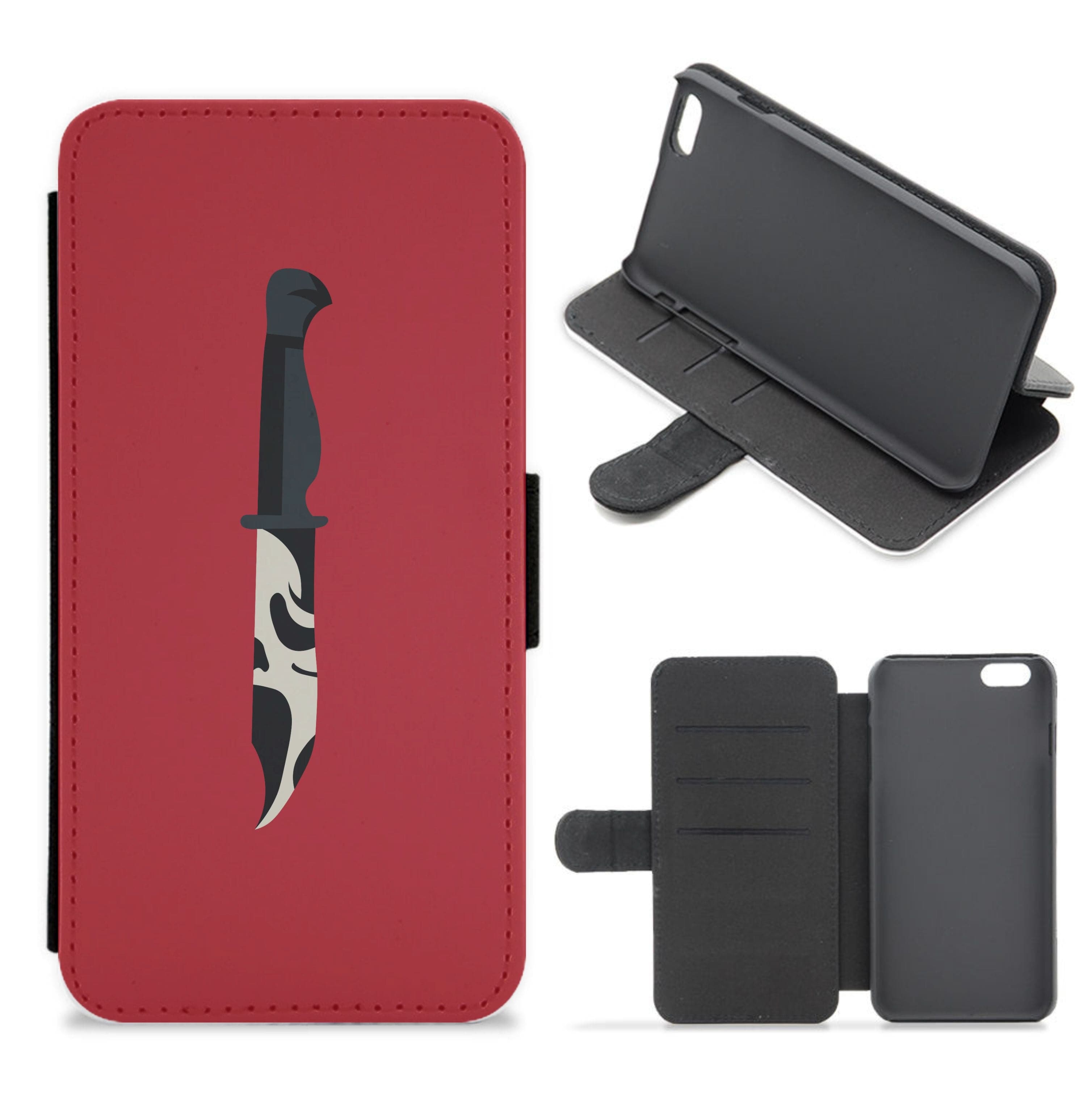 Ghostface Dagger - Scream Flip / Wallet Phone Case