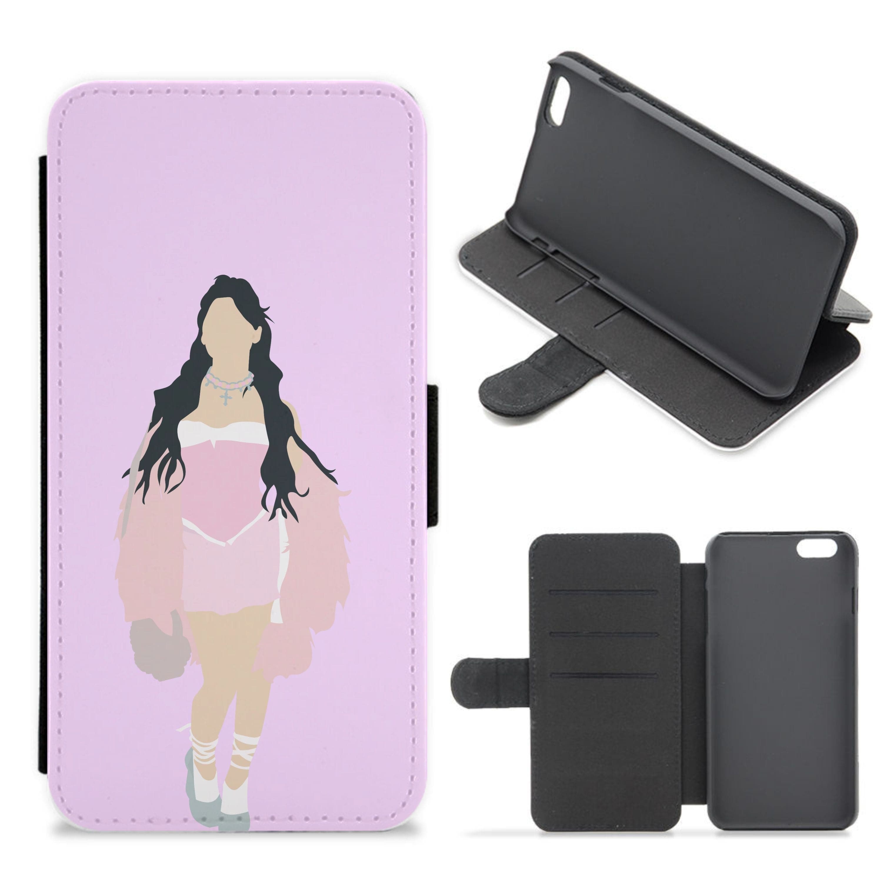 Pink Dress - Nessat Flip / Wallet Phone Case