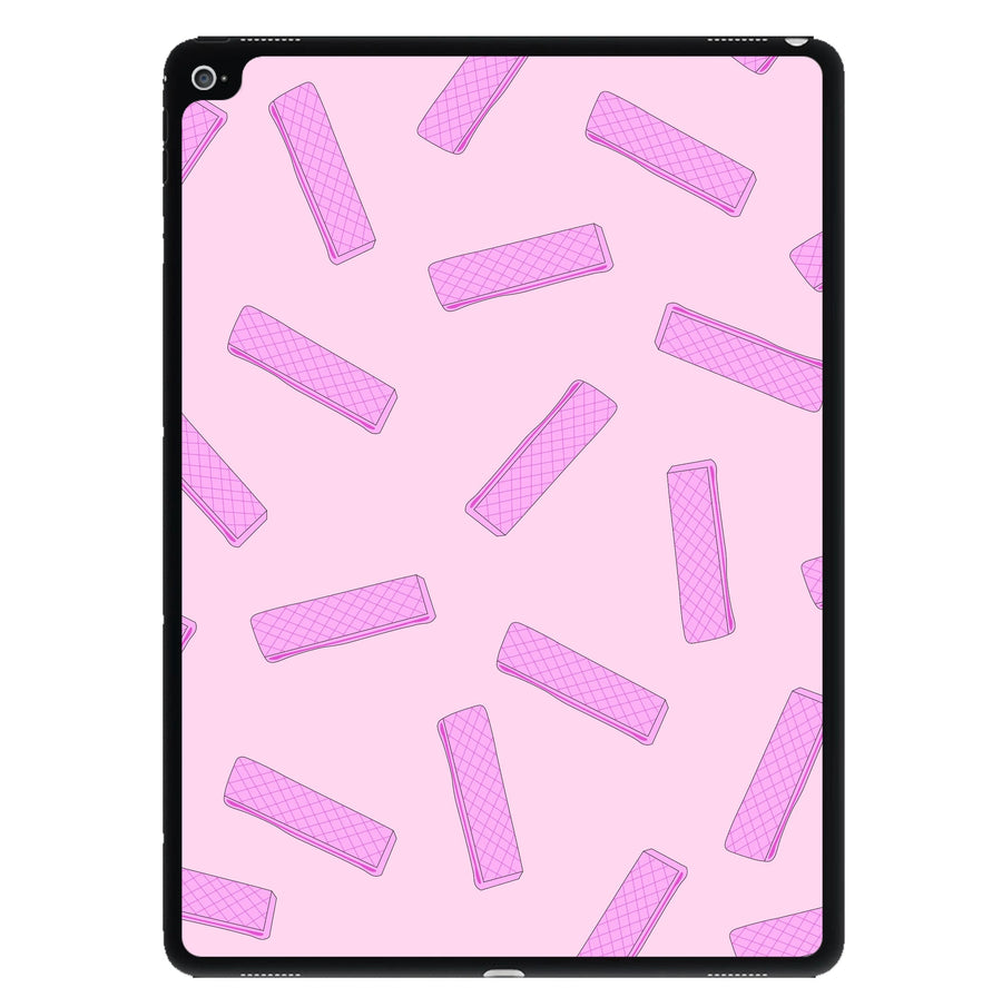 Pink Waffers - Biscuits Patterns iPad Case