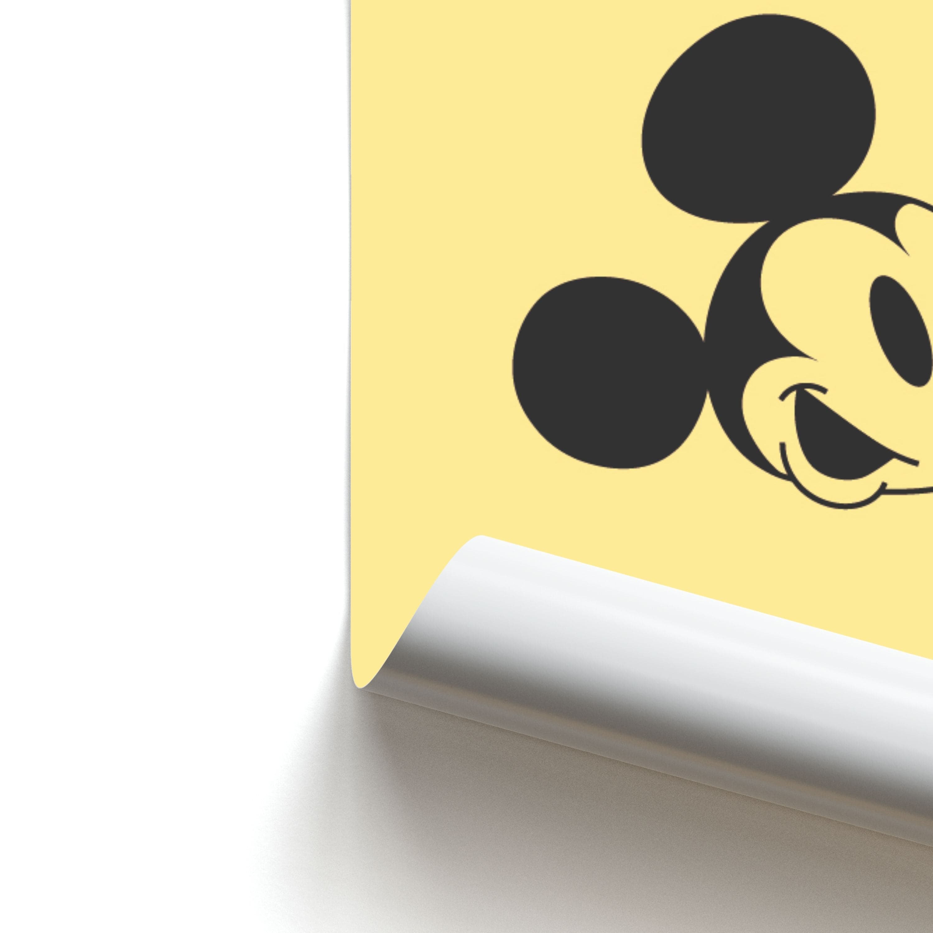 Yellow Mickey Poster