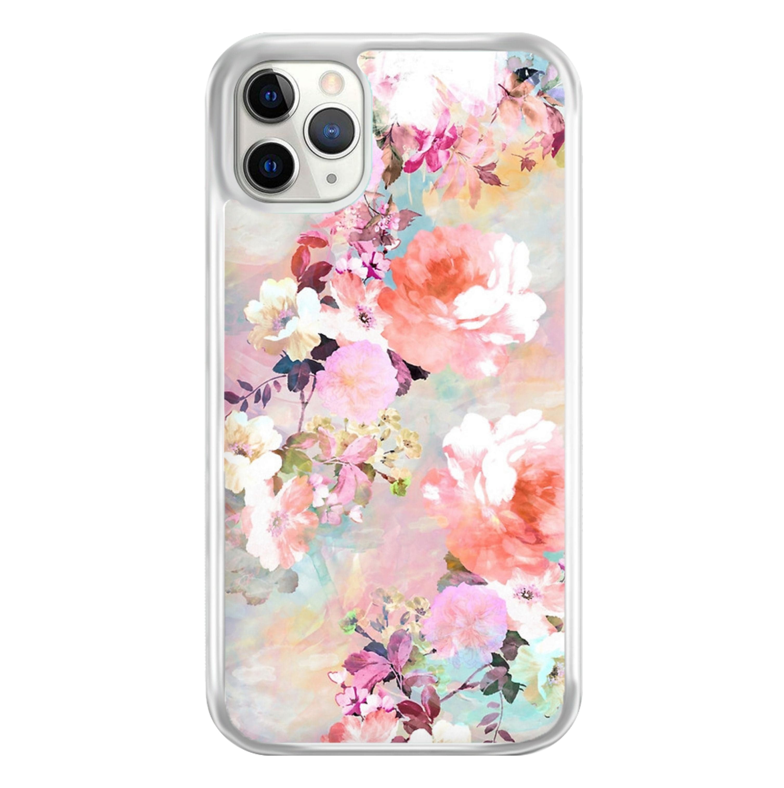 Pastel Pink Floral Pattern Phone Case