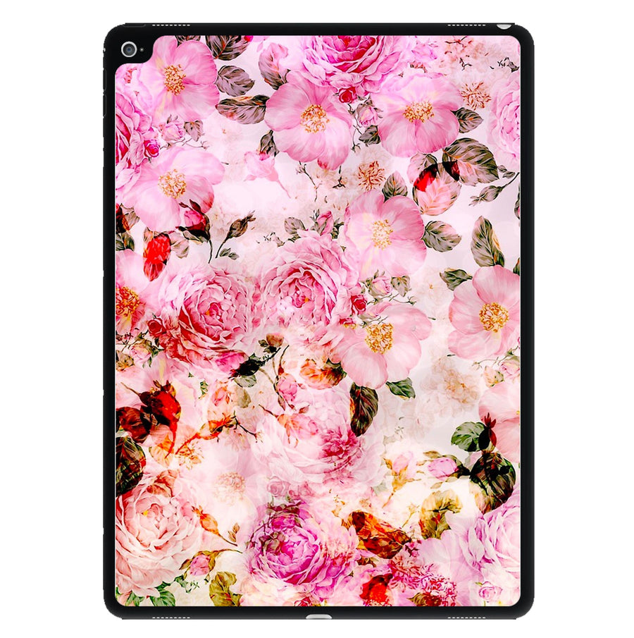Pretty Pink Chic Floral Pattern iPad Case