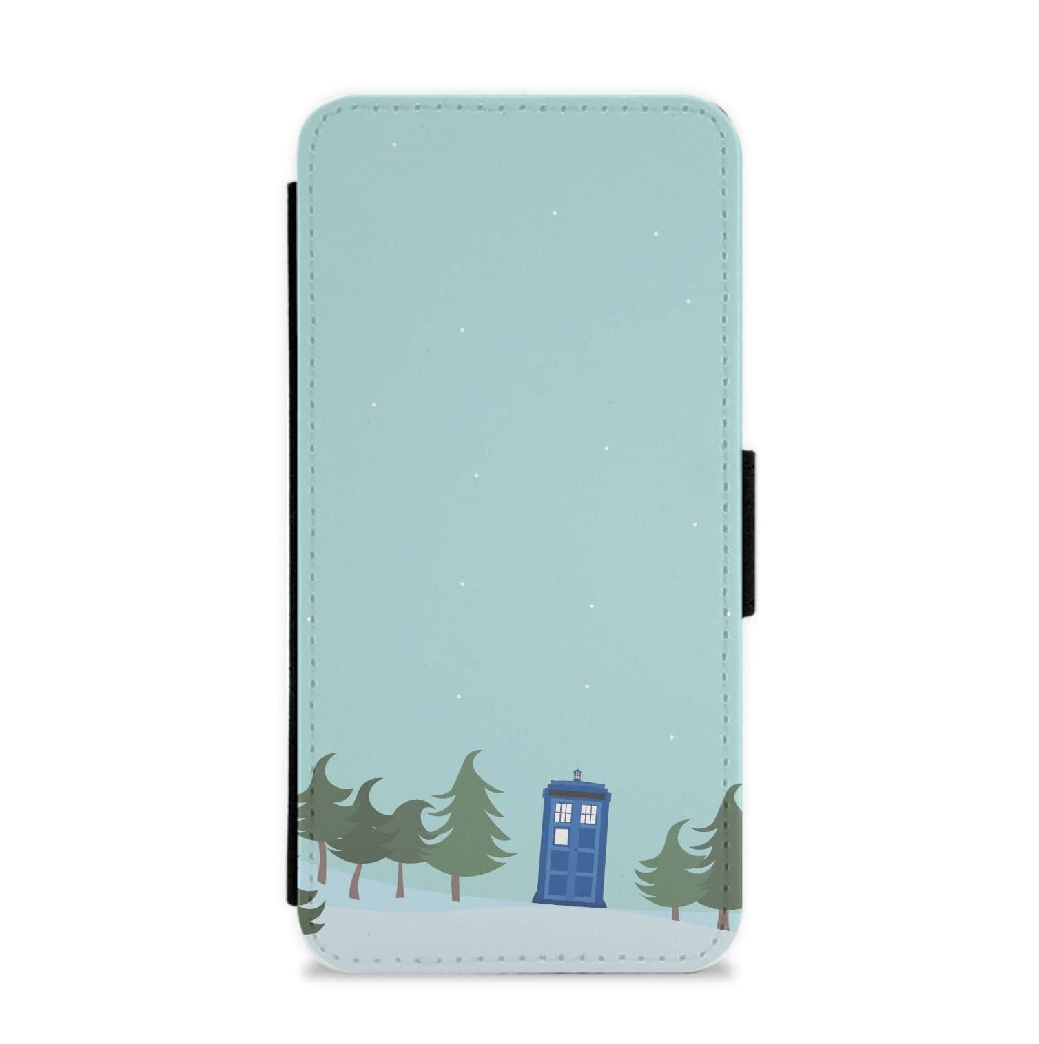 Christmas Tardis - Doctor Who Flip / Wallet Phone Case