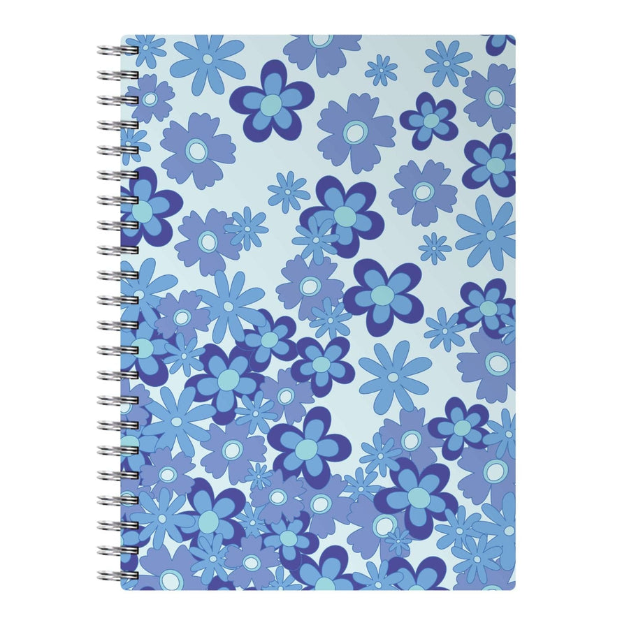 Blue Flowers - Floral Patterns Notebook