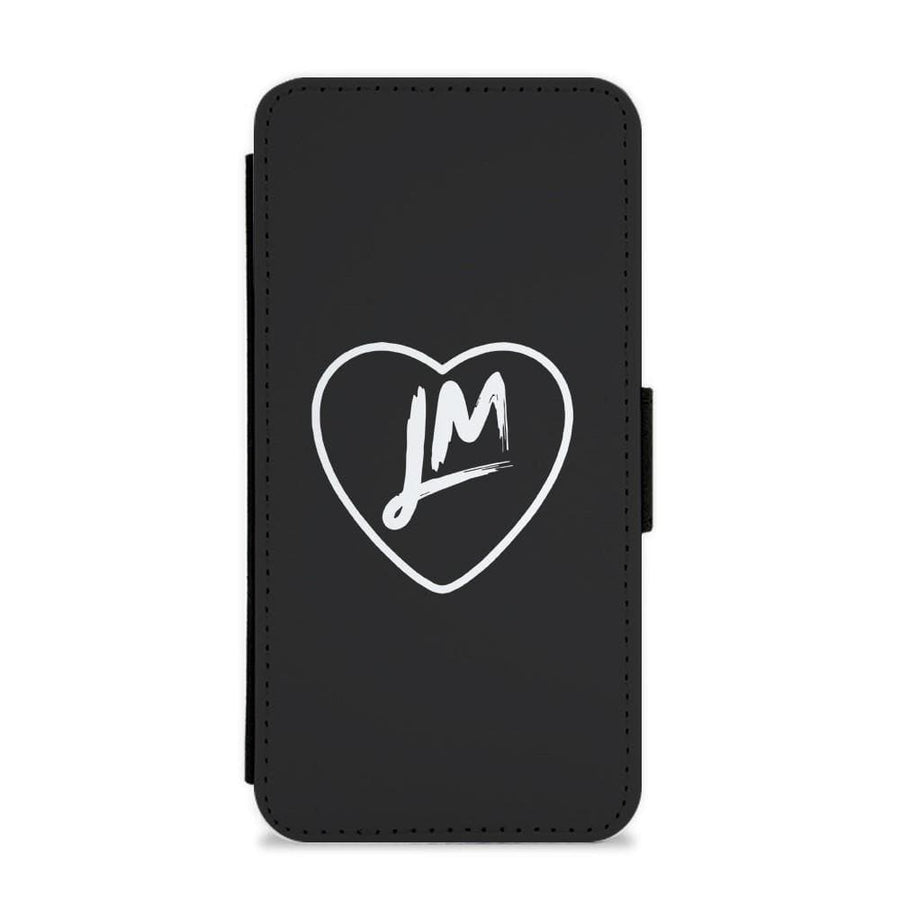Little Mix Heart Flip / Wallet Phone Case - Black - Fun Cases