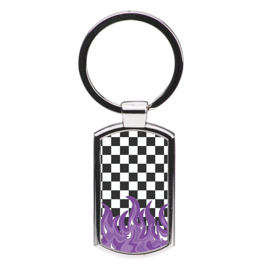 Purple Flame - Skate Aesthetic  Luxury Keyring