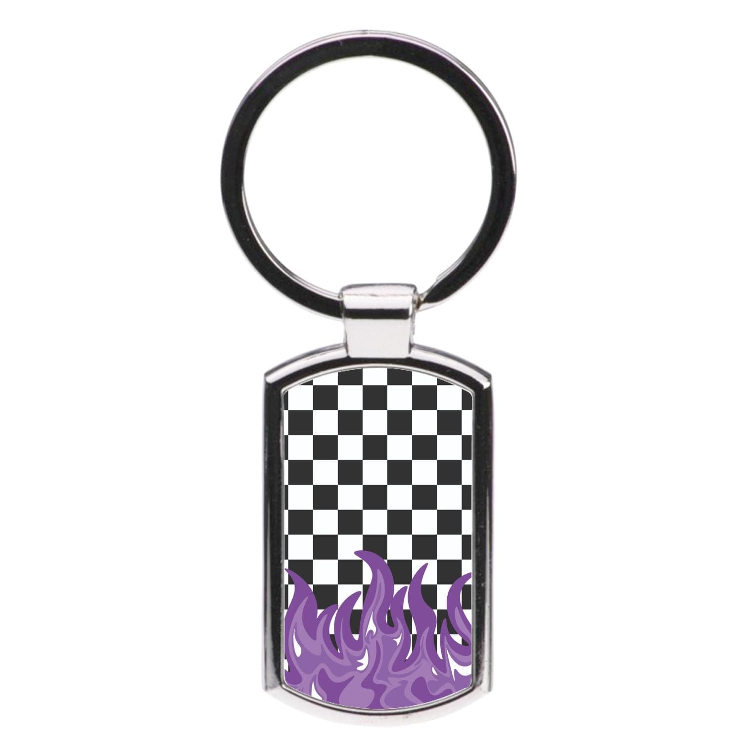 Purple Flame - Skate Aesthetic  Luxury Keyring