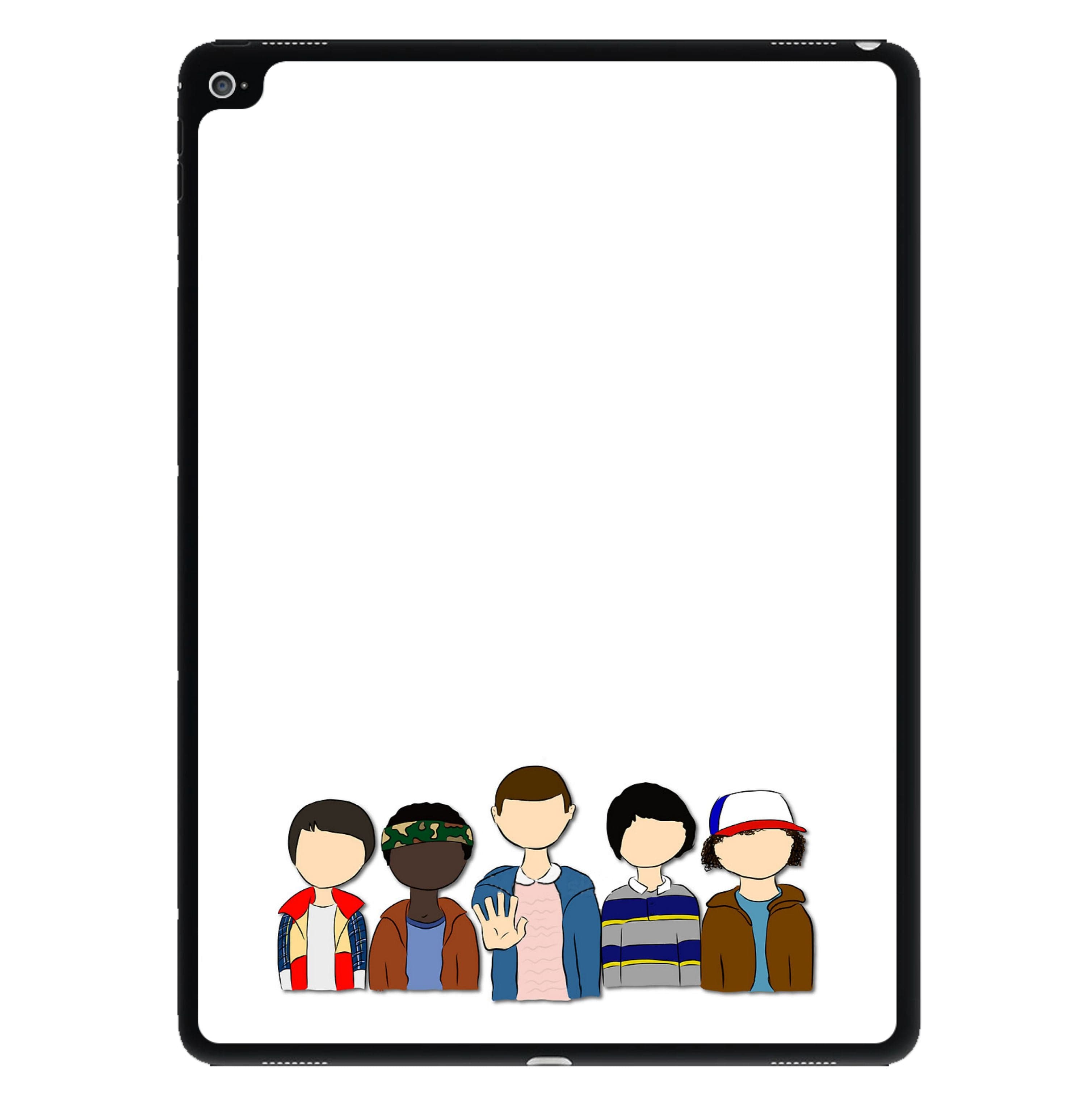 Stranger Cartoon Characters iPad Case