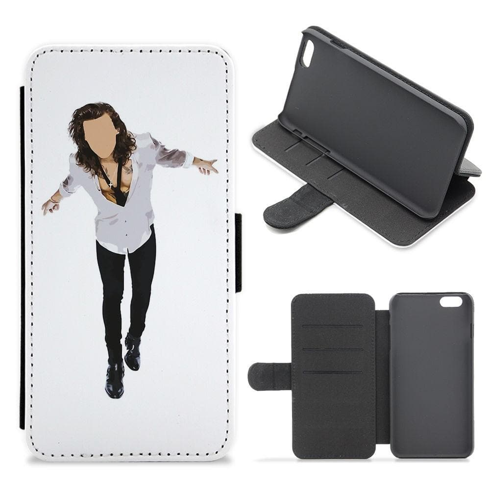 Harry Styles Faceless Cartoon Flip / Wallet Phone Case - Fun Cases