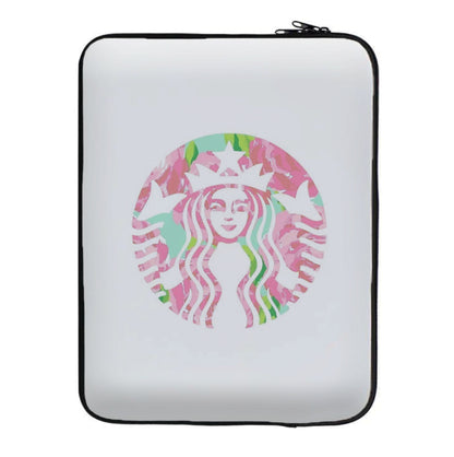 Pink Coffee Logo Laptop Sleeve