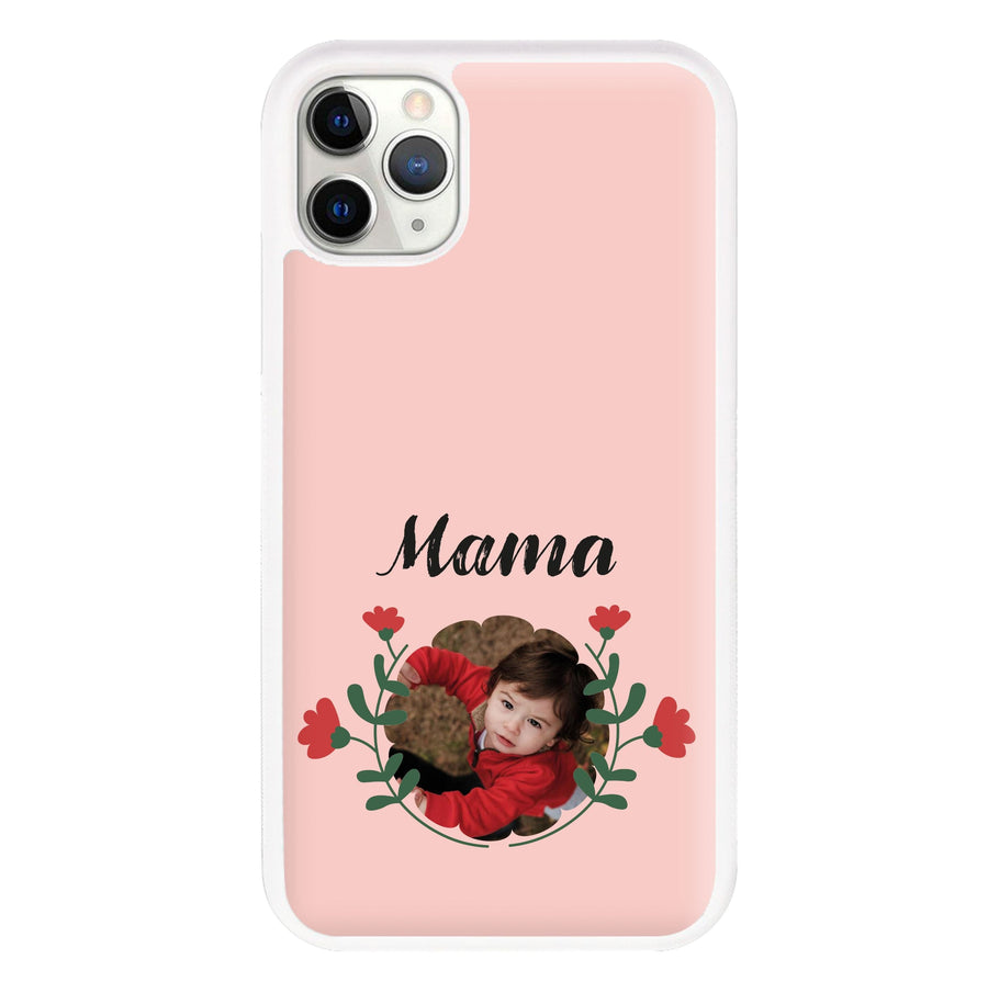 Mama Red Flowers - Personalised Mother's Day Phone Case