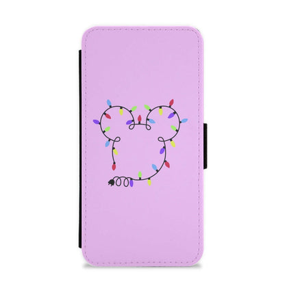 Mouse Christmas Lights Christmas Flip / Wallet Phone Case