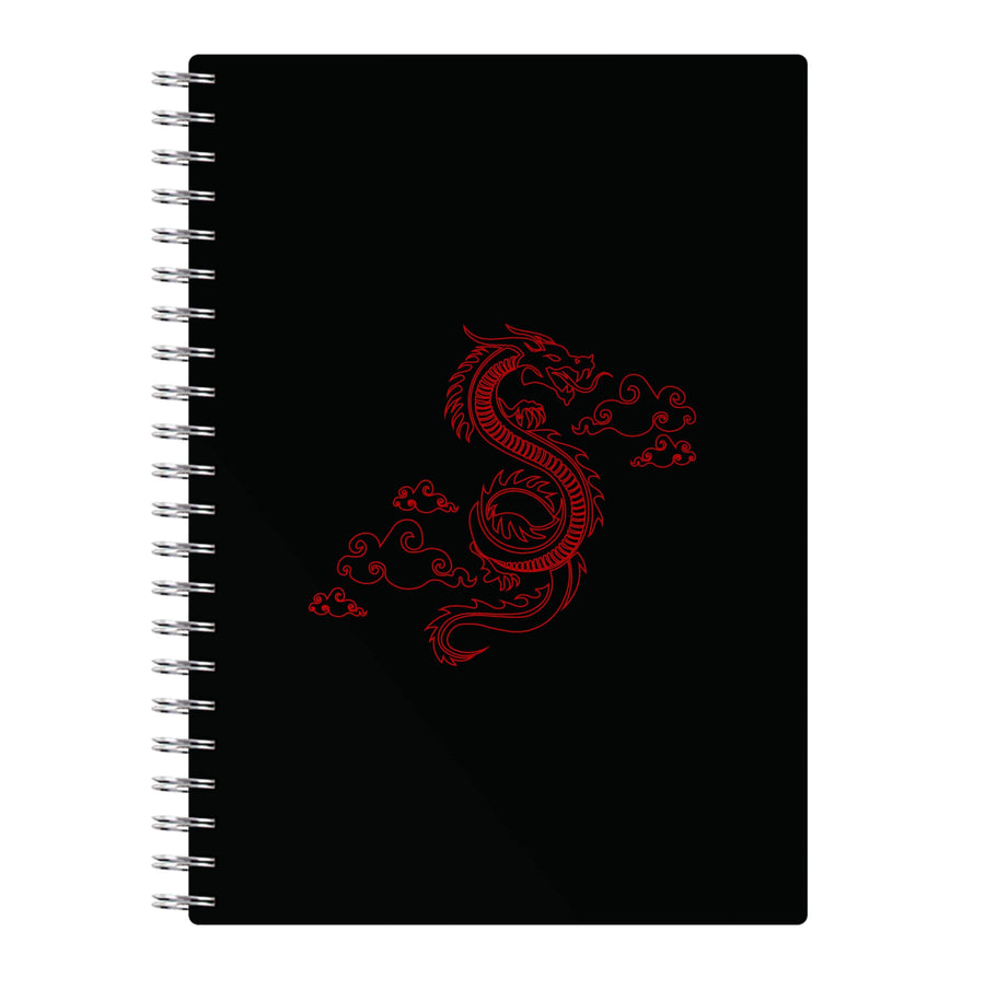 Red - Dragon Patterns Notebook