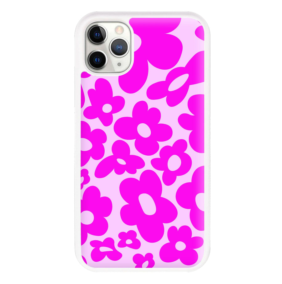 Pink Flowers - Trippy Patterns Phone Case