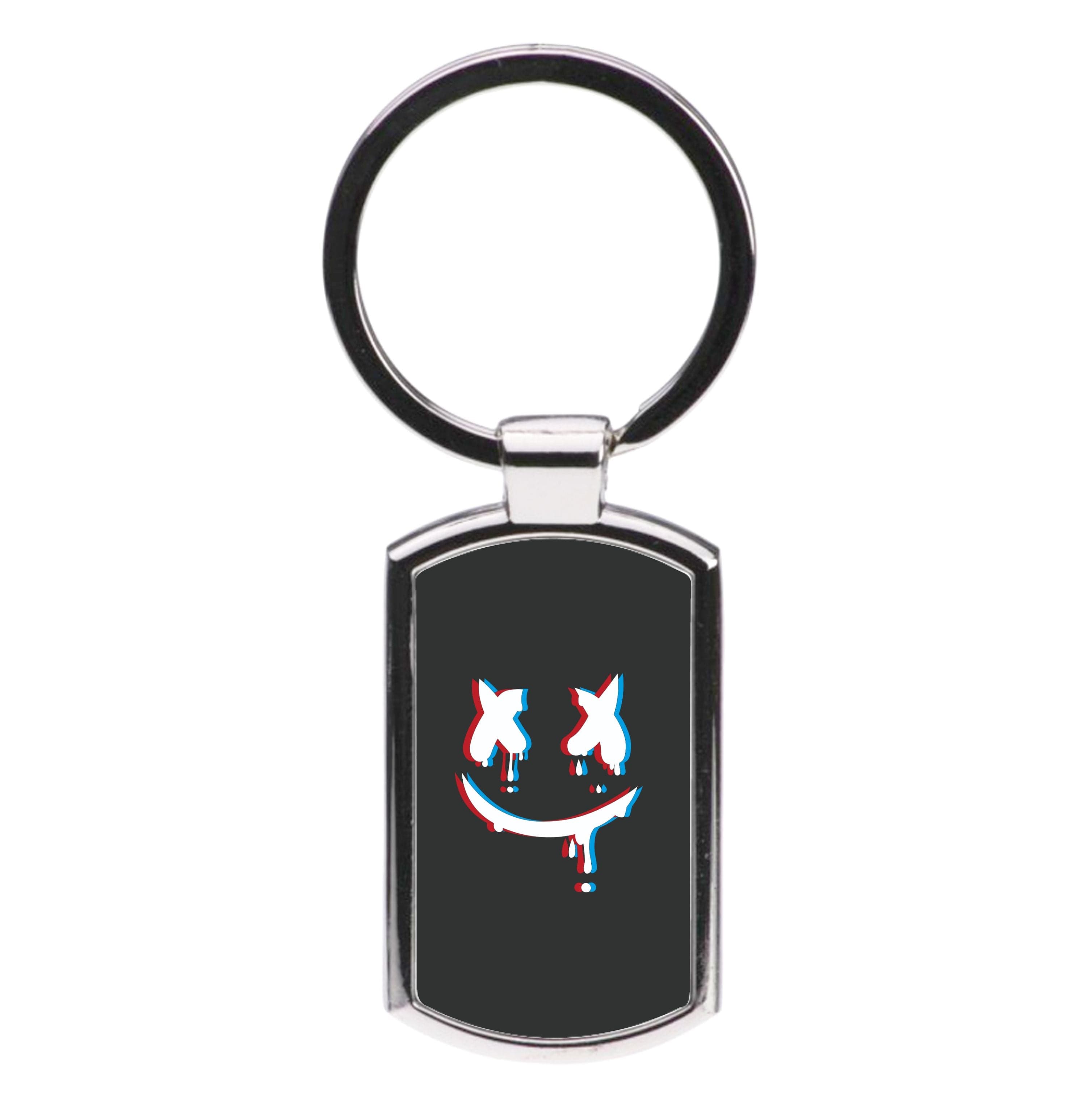 Blue Blur - White Helmet DJ Luxury Keyring