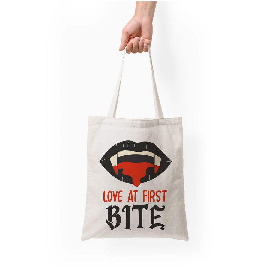 Love At First Bite - Vampire Diaries Tote Bag