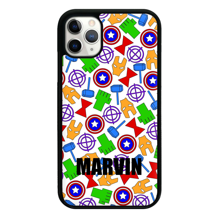Icon Pattern - Personalised Marvel Phone Case