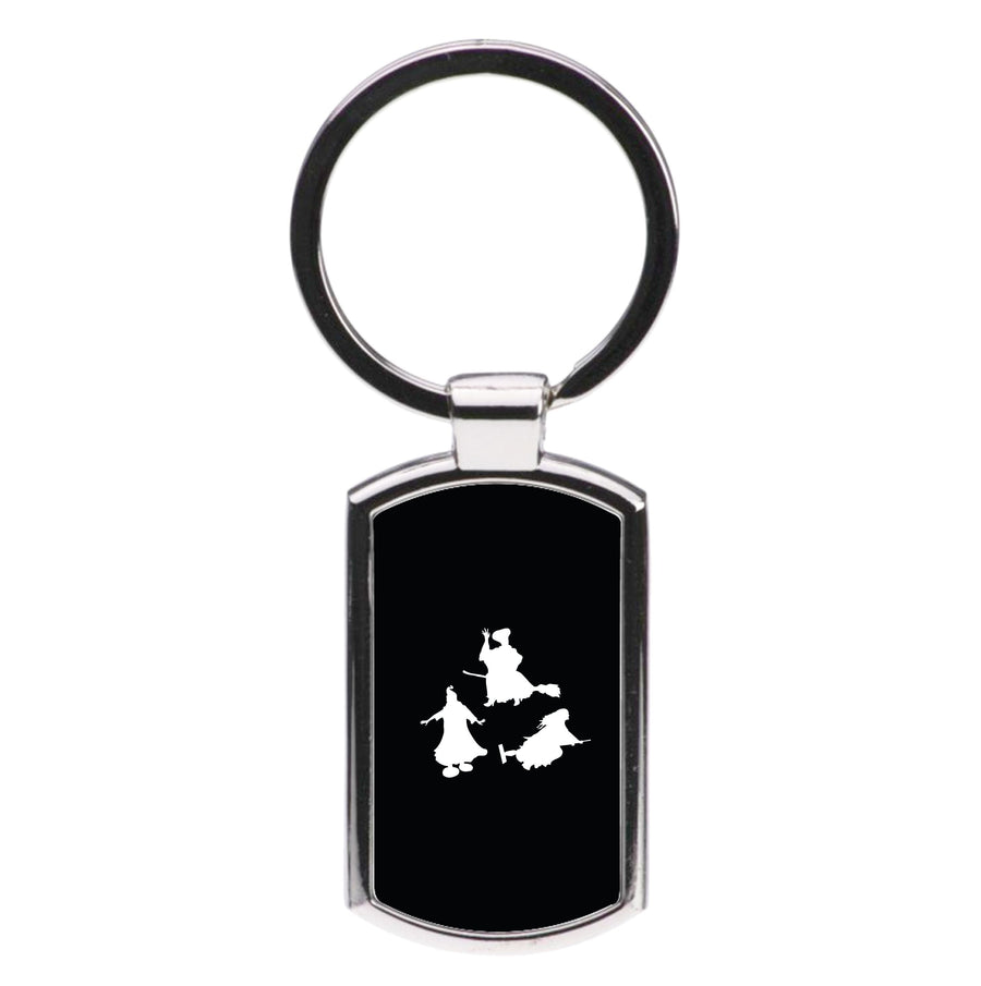 Witches Outline - Hocus Pocus Luxury Keyring
