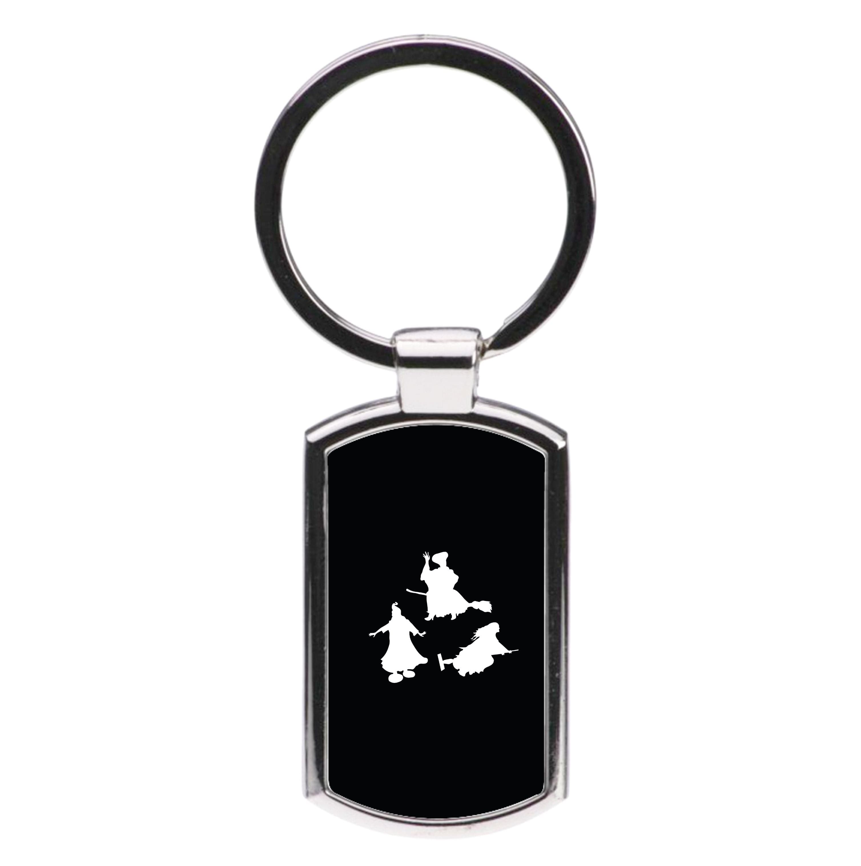 Witches Outline - Hocus Halloween Luxury Keyring