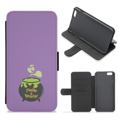 Trouble is Brewing - Hocus Halloween Flip / Wallet Phone Case