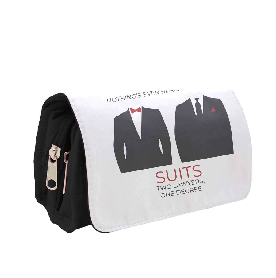 Nothings Ever Black And White - Suits Pencil Case