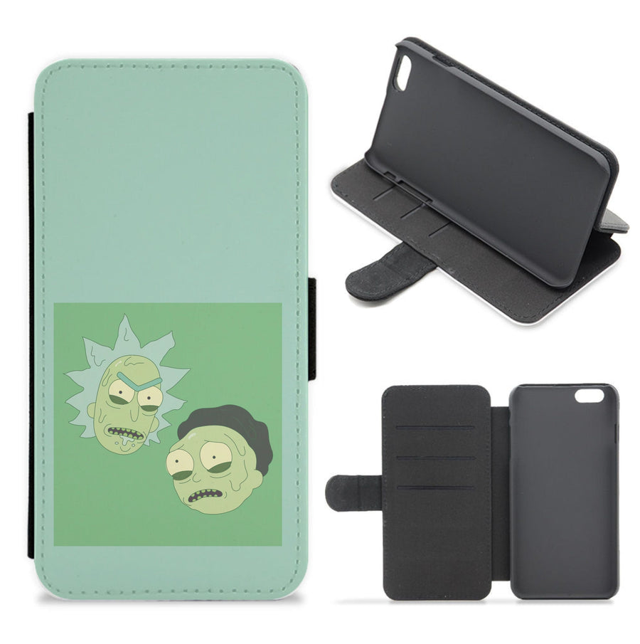 Melting - Rick And Morty Flip / Wallet Phone Case