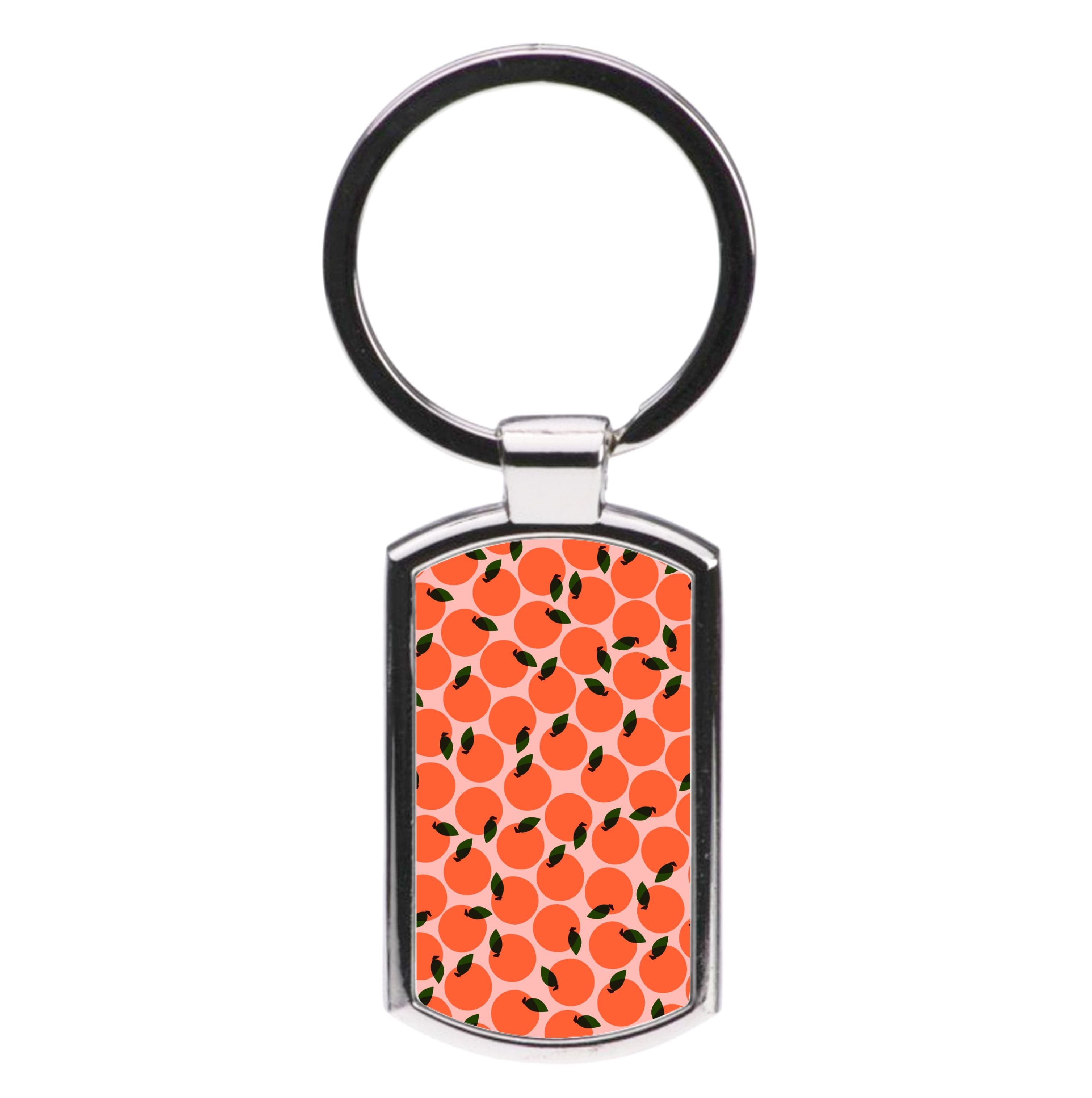 Oranges - Fruit Patterns Luxury Keyring